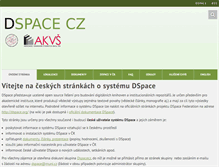 Tablet Screenshot of dspace.cz
